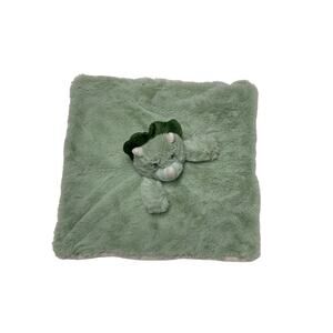 K Luxe Kellytoy Dinosaur Lovey Security Baby Blanket Plush Green 13x14